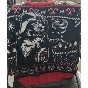 Star Wars Darth Vader Ugly Christmas Sweater – 2XL Red Black Holiday Knit